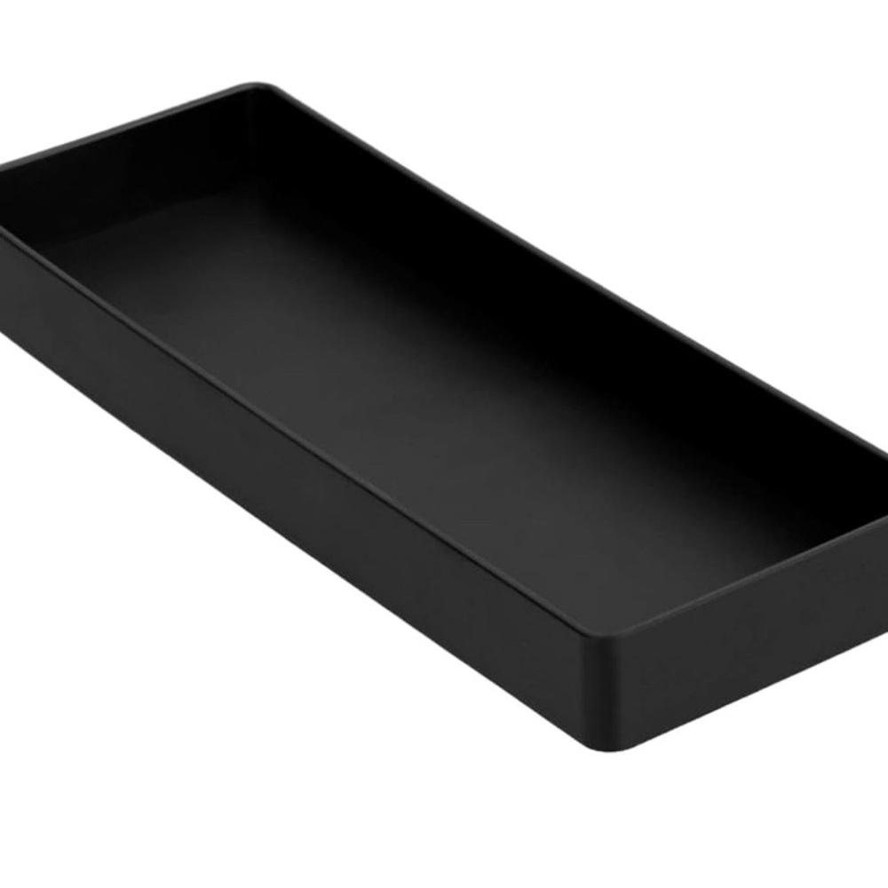 Sleek Black Drawer Liner